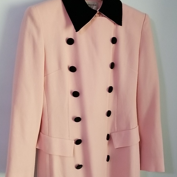 Pink and black Evan Picone dress coat - Picture 5 of 7